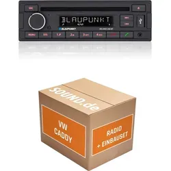 Autoradio Einbaupaket Blaupunkt Milano 200 BT passend für VW Caddy 9KV | Bluetooth USB