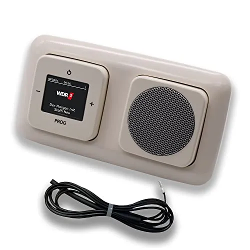 Busch Jäger DAB+ Unterputz Radio 8215U-101 mit Lautsprecher und Antenne