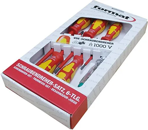 FORMAT VDE PH Schraubendreher Satz 6 teilig mit Phasenprüfer