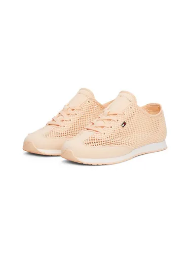 Tommy Hilfiger TH OPEN MESH LOW PROFILE RUNNER Sneaker - Sportlicher Freizeitschuh mit seitlicher Logoflagge, ideal für lässige Outfits. Bequeme Passform und atmungsaktives Mesh-Obermaterial für besten Tragekomfort.