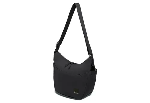 Jack Wolfskin Damen Paraiso Schultertasche - Black - Damen-Schultertaschen mit leichtem Design, gepolstertem Rückenteil und vielen Fächern für optimale Organisation.
