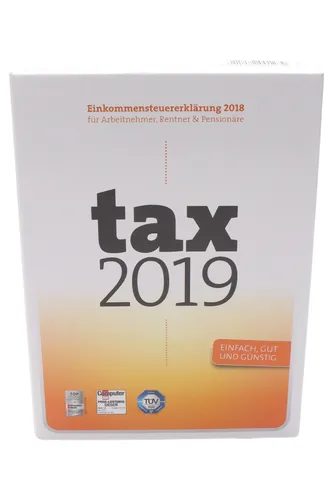 Buhl tax 2019 Steuererklärung Software Einkommensteuer 2018 ELSTER PC Windows CD