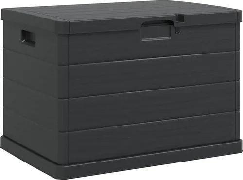 vidaXL Gartentruhe Anthrazit 170 L - Sonstige Gartenmöbel: Moderne Outdoor Aufbewahrungsbox mit 170 Litern Stauraum, UV-beständig und wetterfest für optimalen Schutz deiner Gartenutensilien.