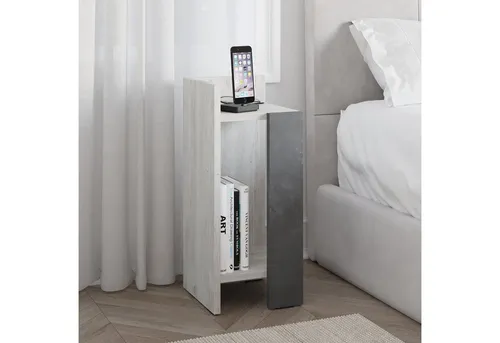 Decortie Nachttisch Elos in grau von Decortie