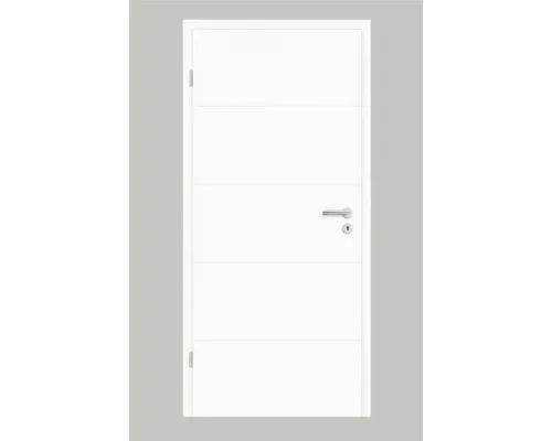 Produktbild Pertura Zimmertür Perla 05 Design weiß lackiert (ähnlich RAL 9003) 86 x 198,5 cm