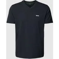 BOSS Herren Tee V T-Shirt - Dark Blue402, S EU - T-Shirt für Herren mit Regular Fit, V-Ausschnitt und kurzen Ärmeln, ideal für einen lässigen Look.