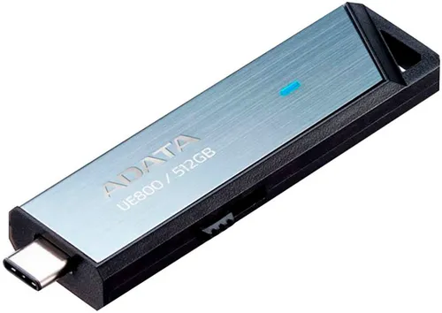 Adata UE800 USB-Stick 512 GB - Type C, schneller Datentransfer - USB-Sticks, ideal für schnelles Speichern und Übertragen von Daten mit 512 GB Speicherplatz und Type C Anschluss.