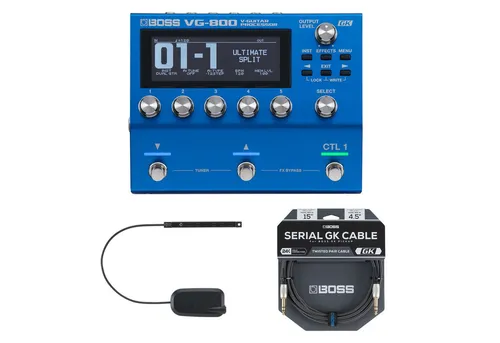 Boss by Roland E-Gitarre Boss Multieffektgerät VG-800 mit Gitarrentonabnehmer und Kabel, Effektprozessor, Gitarre, Effektprozessor