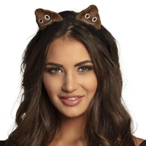 Tiara Shitheads Haarreif Scheißhaufen Fascinator lachendes Gesicht