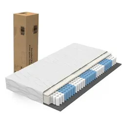 Matratze 90x200 cm Taschenfederkernmatratze Härtegrad H3/ /ergonomische 7 Zonen Matratze Höhe 20cm/Matratzen produziert in CHINA