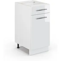 Vicco Unterschrank Fame-Line, Weiß Hochglanz, 40 cm von Vicco