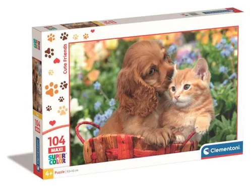 Puzzle 104 Maxi Super Farbe Niedliche Freunde 25763