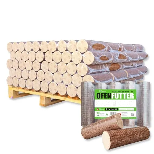900kg Palette 90x10kg Nestro Hartholzbriketts Buche und/oder Eiche Brenn Kamin Ofen Heiz Holz Gluthalter Brennholz Premium Öko Holzbriketts | Energie Kienbacher