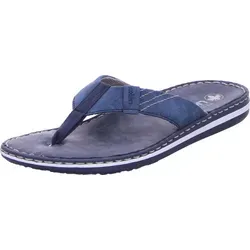 Rieker Herren 21043 Zehentrenner, Blau, 46 EU - Herren-Zehentrenner mit Komfortweite für optimalen Tragekomfort und stilvolles Design.