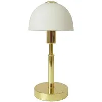 Dapo Glas-Nachttischlampe Maiolo Messing E14 in gold von DAPO