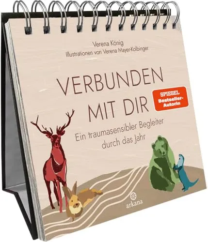 Verena König: Verbunden mit dir Postkarten Kalender 2025 - Kalender im Postkartenformat, ideal für persönliche Nachrichten und inspirierende Zitate für jeden Tag. Perfekt für Lebenshilfe und Alltagsmotivation.
