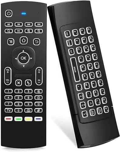 Retoo Air Mouse Remote mit Tastatur – Universelle kabellose Fernbedienung für Smart TV & PC