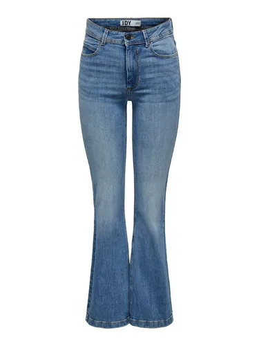 JdY Damen JDYFLORA Flared HIGH MB NOOS DNM Jeans, Medium Blue Denim, 29 - Stylische Flared Jeans mit Schlag, ideal für einen trendigen Look und perfekten Tragekomfort.