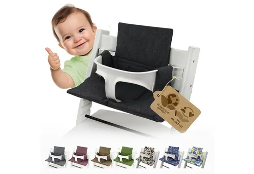 BambiniWelt Hochstuhlauflage für Stokke Tripp Trapp – Ersatzbezug Sitzkissen