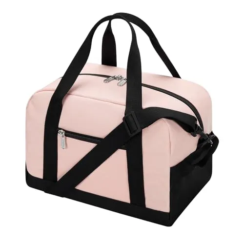Sporttasche klein, Reisetasche 12L Mini Handgepäck Tasche für Weekender, Fitnesstasche 30x20x25cm-Rosa