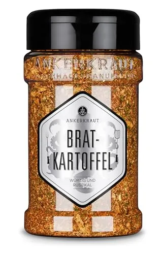 Ankerkraut Bratkartoffel, Gewürzzubereitung für Kartoffeln, Ofen-Kartoffel würzen, Wedges selber machen, 200 g im Streuer