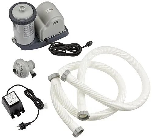 INTEX Kartuschenfilterpumpe 5678 L/h 28636GS - Effektive Poolfilterung bis 23.000 Liter, einfache Installation und Krystal Clear-Technologie für glasklares Wasser