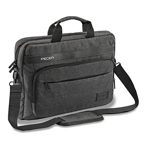 Pedea Laptoptasche URBAN-NICE 15,6 Zoll - Laptop-Schultertaschen mit dickem Polster und wasserabweisendem Material für optimalen Schutz. Verstellbarer Schultergurt für hohen Tragekomfort und viele Fächer für Zubehör machen sie ideal für Schule und Arbeit.