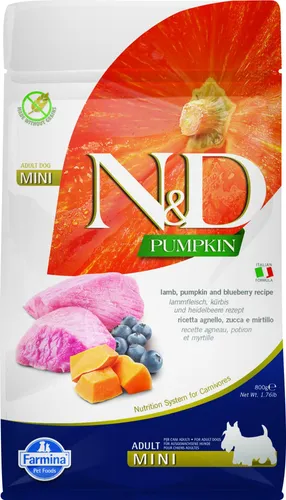 N&D Pumpkin Hundefutter Lamm small breed 800 gr.