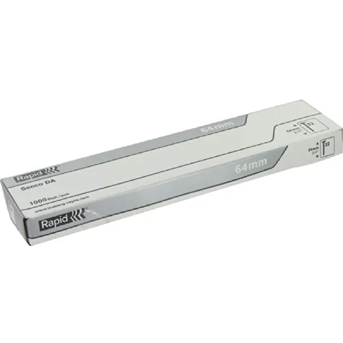 Rapid Nägel Typ 32, 64 mm - Galvanisiert & Geharzt - Tackerklammern für präzise Befestigungen, besonders robust durch Galvanisierung und Harzbeschichtung, ideal für verschiedene Anwendungen.