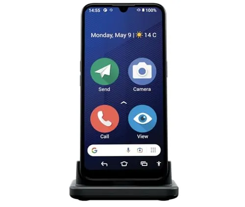 Doro 8200 - 4G-Smartphone für Senioren - Seniorenhandy mit 6.1'' Display, Notruftaste mit GPS und klarer Klangqualität für optimale Kommunikation. Ideal für Sicherheit und Unabhängigkeit im Alltag.
