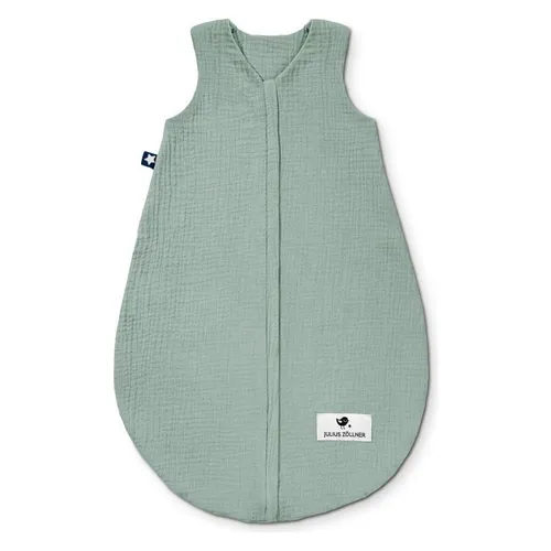 Julius Zöllner Babyschlafsack Terra 50/56 cm - Grüner Musselin Schlafsack - Schlafsäcke, aus 100% Musselin-Baumwolle für optimalen Schlafkomfort und Atmungsaktivität, ideal für Babys von 50-56 cm.