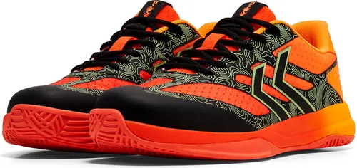 Hummel Dagaz VI Hallenschuhe Herren schwarz rot orange Gr 40,5