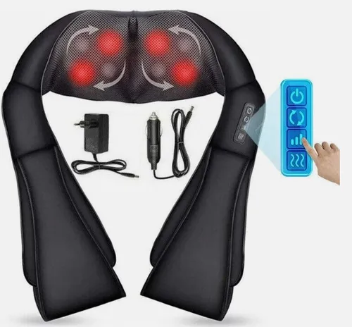 Muskel Massagepistole mit LCD Touchdisplay 6 Stufen 4 Aufsätze