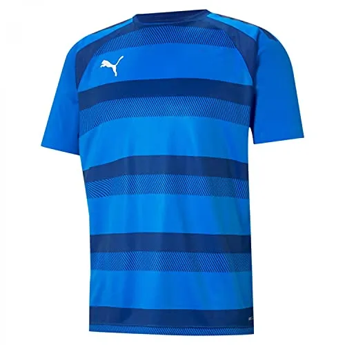 PUMA Herren Teamvision Jersey Shirt - Electric Blue Lemonade-limoges-puma White, M - Sportliches Shirt aus recycelten Materialien mit dryCELL-Technologie für optimalen Feuchtigkeitstransport. Ideal für aktive Männer, die Wert auf Nachhaltigkeit legen.