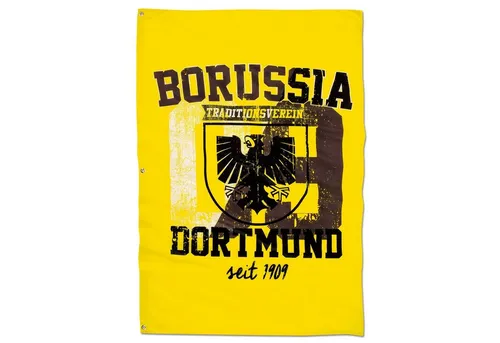 BVB Fahne BVB-Hissfahne mit Stadtwappen (150 x 100 cm) (Packung, 1-St., Fahne)