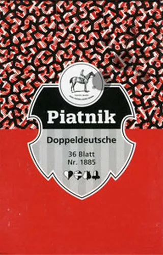 Piatnik Spiel Doppeldeutsche Spielkarten 36 Blatt Blitz rot von Piatnik