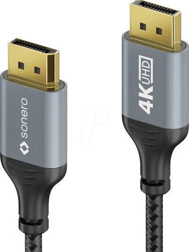 SON SPC-DP100-20 - DisplayPort 1.2 Kabel, 4K 60 Hz, 2,0 m