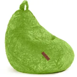 Green Bean© Plüsch Sitzsack 45x45x60cm - Kuscheliger Kindersitzsack für Indoor - Sitzsäcke für Kinder: Weicher Plüsch-Sitzsack mit 120L EPS-Perlen-Füllung, waschbar und ideal für gemütliches Chillen, Spielen und Entspannen im Kinderzimmer.