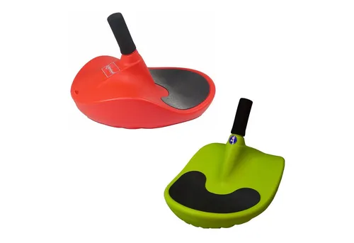 AlpenGaudi® Bob Zipfelbob Set, Rot + Grün - Rodel für die ganze Familie, bis 100 kg Tragfähigkeit, mit robustem Handgriff für präzise Steuerung und sicheres Fahrvergnügen im Winter.
