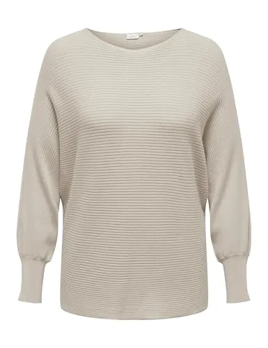 ONLY CARMAKOMA Damen Carnew Adaline L/S KNT Strickpullover - Pullover für Damen in großen Größen, perfekt für einen lässigen Look mit langem Schnitt und bequemen langen Bündchen.