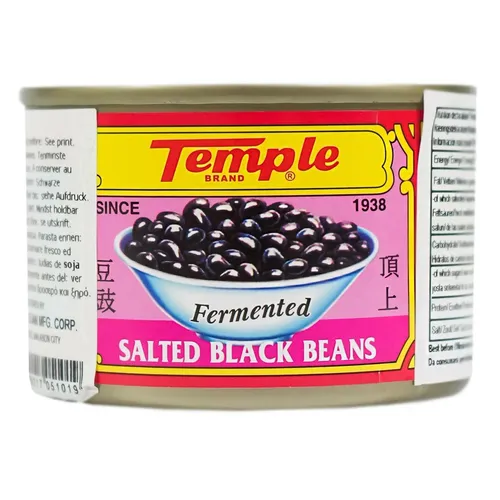 Temple Gesalzene fermentierte schwarze Bohnen 180g Tausi für Asia Wokgerichte