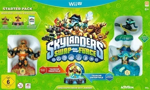 Nintendo Wii U Skylanders: Swap Force Starter Pack - Familienfreundliches Spiel für Nintendo Wii U, ideal für Kinder ab 6 Jahren, bietet spannende Abenteuer und kreative Möglichkeiten mit Swap-Mechanik.