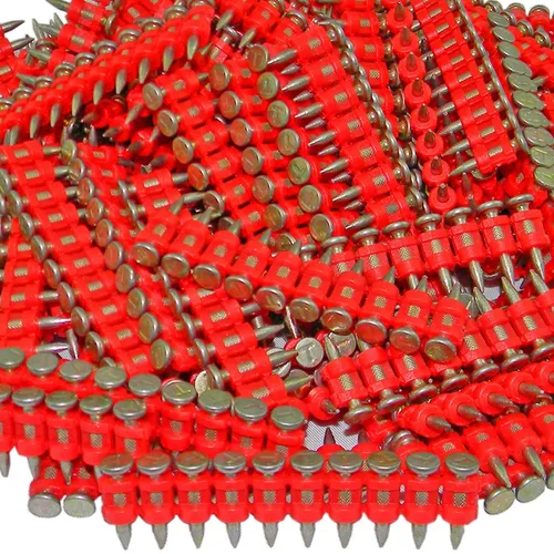 Betonnägel Verzinkt Gas Befestigung 1000 Stück - HB42 - Druckluft-Nagel- & Klammergeräte, hochwertige verzinkte Betonnägel für präzise und zuverlässige Befestigungen, ideal für Bauprojekte.