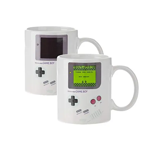 Gameboy Thermoeffekt-Tasse in schwarz von Paladone