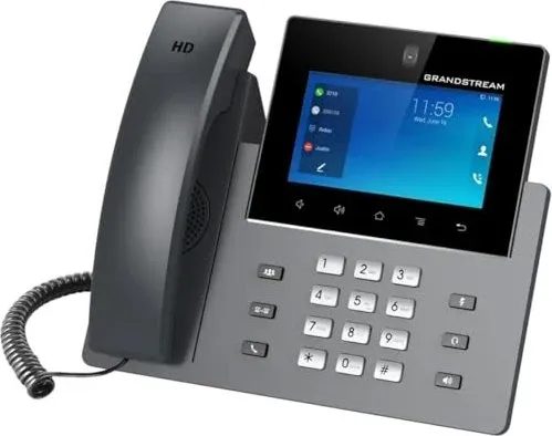 Grandstream IP Video Telefon GXV3450 - 16 SIP-Konten, Android 11, integrierte 2-Megapixel-Kamera und Bluetooth 5.0 für optimale Videoanrufe
