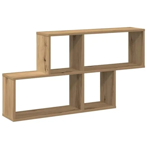 vidaXL Wandregal Artisan-Eiche 100x18x53 cm - Regal aus robustem Holzwerkstoff, ideal für die dekorative Aufbewahrung von Zeitschriften, Büchern und mehr. Maximale Belastbarkeit von 40 kg und platzsparendes Design für jeden Raum.