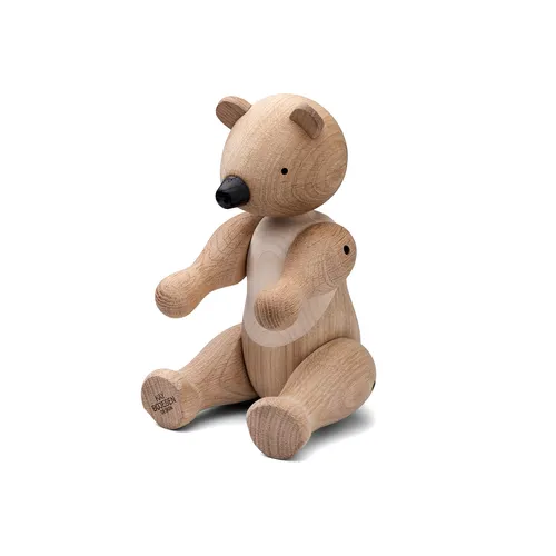 Kay Bojesen Bär mittel aus Eiche und Ahorn - Figuren & Skulpturen, handgefertigt aus Eichen- und Ahornholz, mit beweglichen Gelenken und natürlichem Finish für einen charmanten Blickfang in Ihrer Einrichtung.