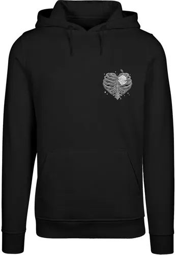 MisterTee Herren Heart Cage Hoody Schwarz XXL - Stylischer Kapuzenpullover in Schwarz, ideal für lässige Outfits. Hergestellt aus 65% Baumwolle und 35% Polyester, bietet er hohen Tragekomfort und ist maschinenwaschbar.