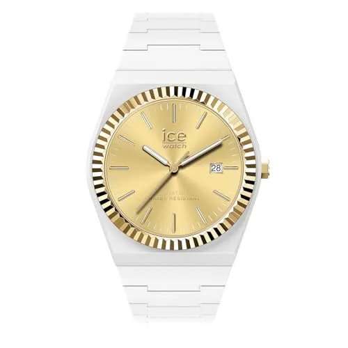 ICE-WATCH - Ice Power PW1 Golden White - Weiße Damenuhr mit Silikonarmband - 024765 (Small)