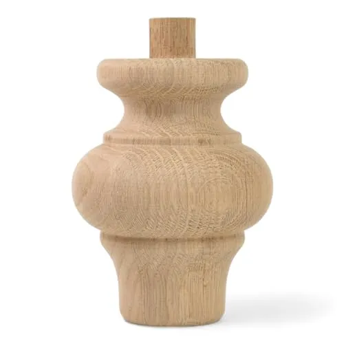 Holzando Holzfüße für Möbel aus Eiche ø95 - Ideal für Restauration und Reparatur - Vielseitige Möbelfüße aus massivem Eichenholz für Stabilität und Stil. Perfekt für die Aufwertung von Möbeln und einfach zu montieren – für ein individuelles Design Ihrer Einrichtung.